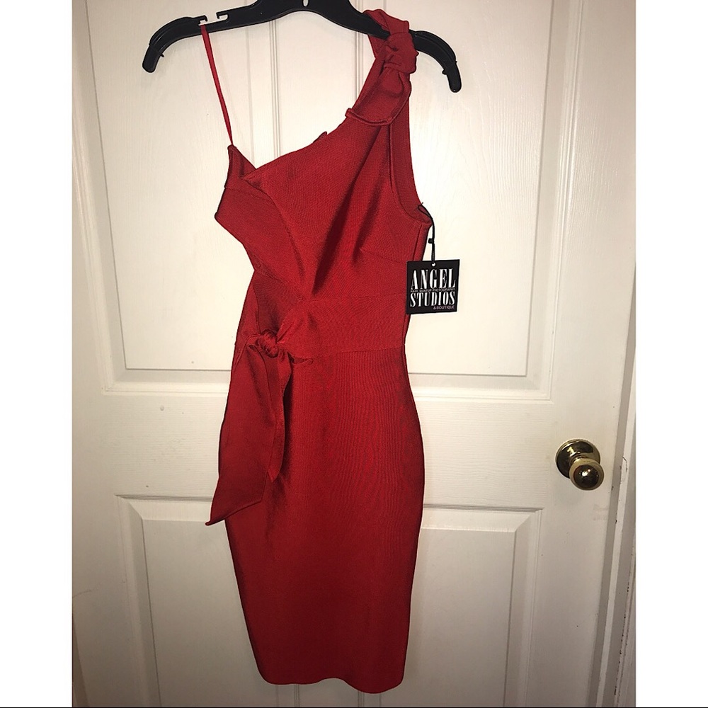 Red bandage dress